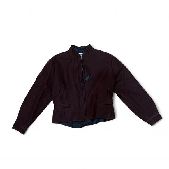 Vintage brown wool western jacket - Picture 1 of 5